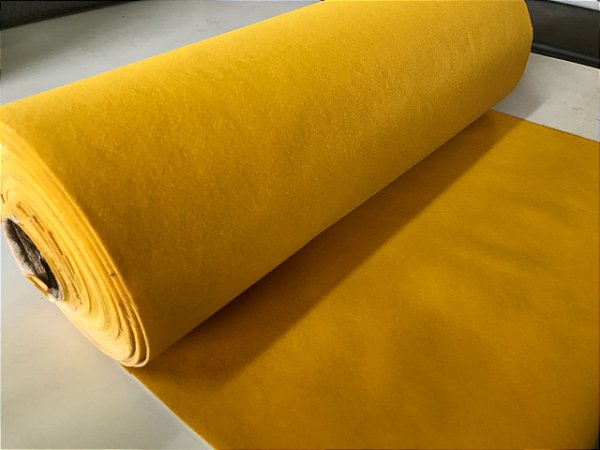 TNT Aveludado - Amarelo Ouro - 45 cm