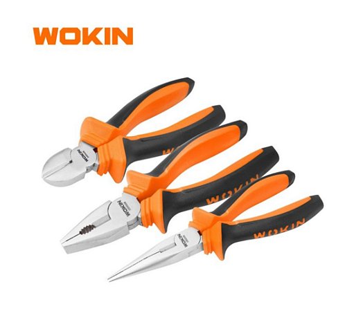 Jogo com 03 Alicates Wokin