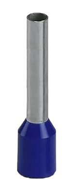 Terminal Ilhós Tubular 2,5mm² 21A Azul 100 Peças Decorlux