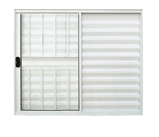 Janela 3F C/Grade Branco Linha Modular Várias Medidas