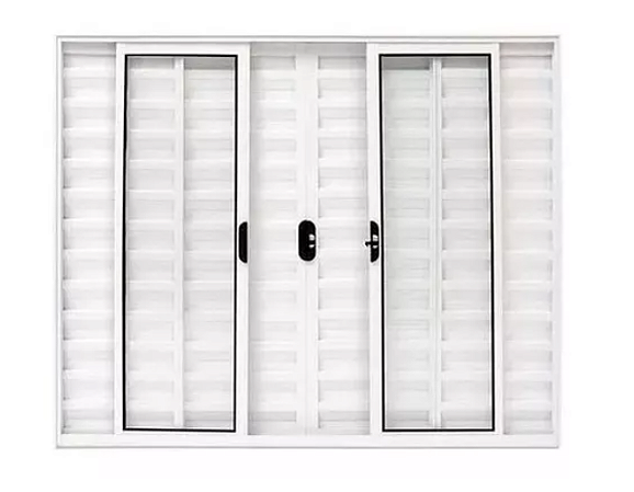 Janela 6F Sem Grade Branco Linha Modular Várias Medidas