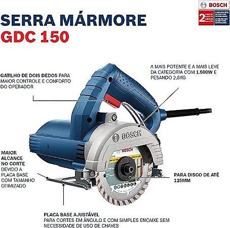 SERRA MARMORE TITAN GDC 1500W 220V BOSCH