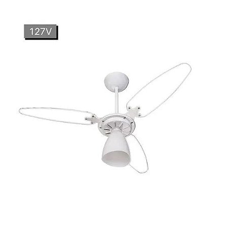 VENTILADOR TETO WIND LIGHT PREMIUM - 3 PÁS TRANSPARENTE 127V