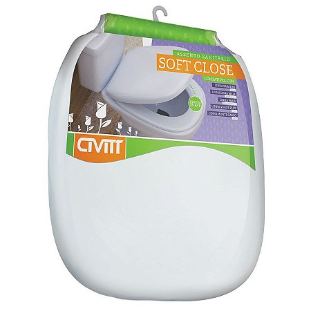 Assento Sanitário Branco Soft Close Sabatini Civitt