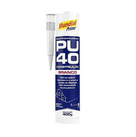 SELANTE PU 40 BRANCO 400G MUNDIAL PRIME