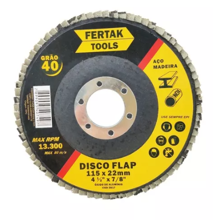 DISCO FLAP GRAO 40 P/ACAB 4-1/2 2817 FERTAK