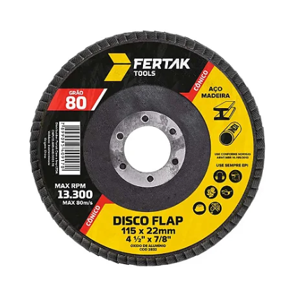 Disco Flap Grao 80 P/Acab 4-1/2 2819 Fertak