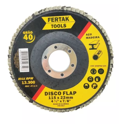 Disco Flap Grao 120 P/Acab 4-1/2 2820 Fertak