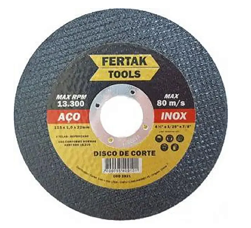 Disco De Corte Para Inox 115X1,2 2821 Fertak