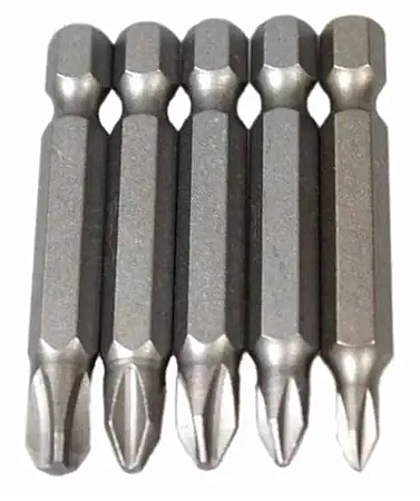 Jogo Bits Fenda 5Pcs Crv Longo 50Mm 4826 Fertak