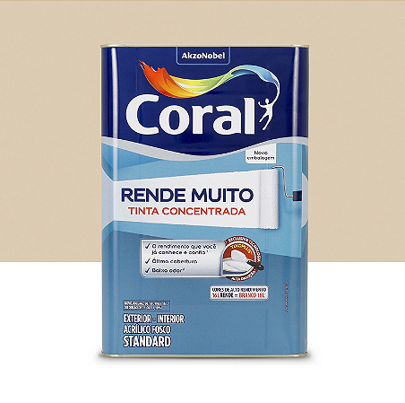 Tinta Rende Muito Acr Fo Branco Gelo 16L Coral