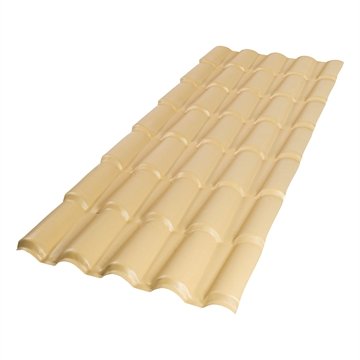 Telha Colonial Pvc 328X86 5 Ondas Marfim Afort