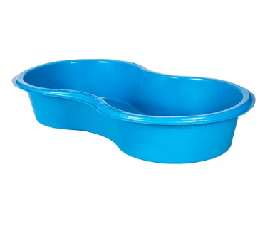 PISCINA FEIJAO 300L POLIETILENO AZUL AFORT