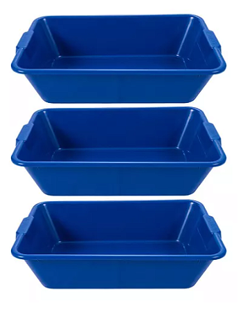 Caixa Massa 160L Polietileno Azul Afort