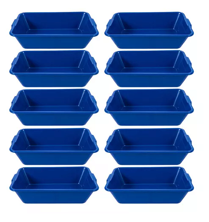 Caixa Massa 40L Polietileno Azul Afort