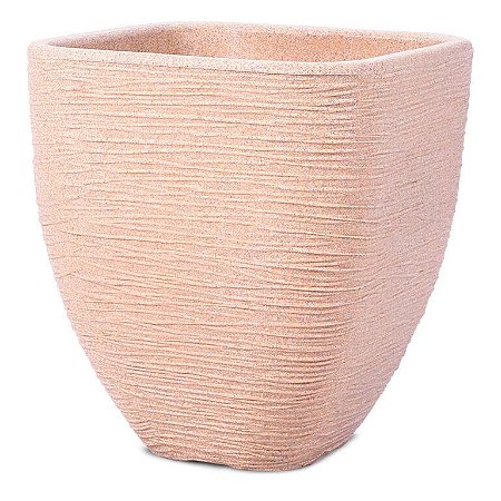 Vaso Quadrado Nice 28 Bege Afort