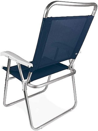 Cadeira De Praia Master Plus Aluminio Azul 2112 Mor