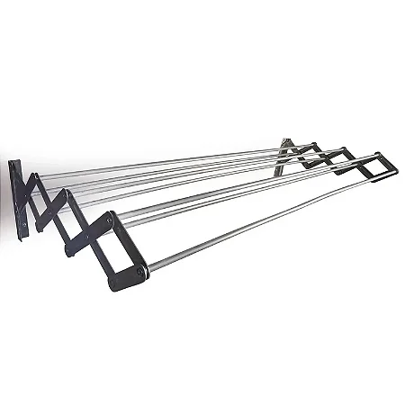 Varal Sanfonado de Alumínio 100cm 6037 Mor