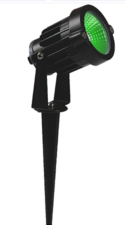 Espeto Jardim Clean Led Pr 6W Luz Verde 21065001 Blumenau