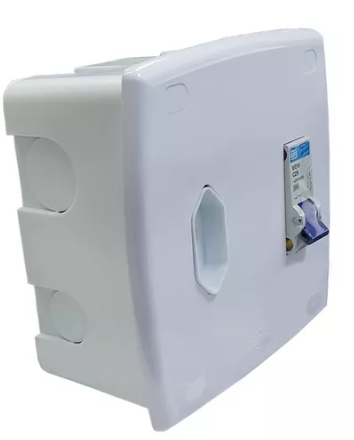 Caixa 1 Disjuntor Din E Tomada 20A Embutir 62063 Ilumi