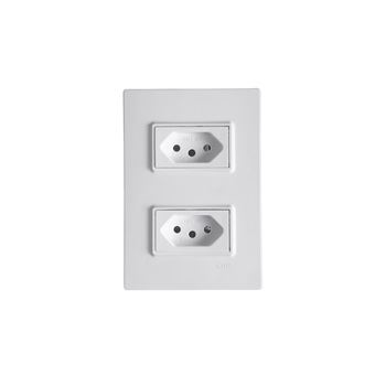 Tomada Dupla 2P+T 20A 250V Vivaz 78121 Ilumi