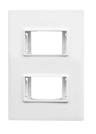 Placa 4X2 2 Modulos Com Suporte 76080 Vivaz Ilumi