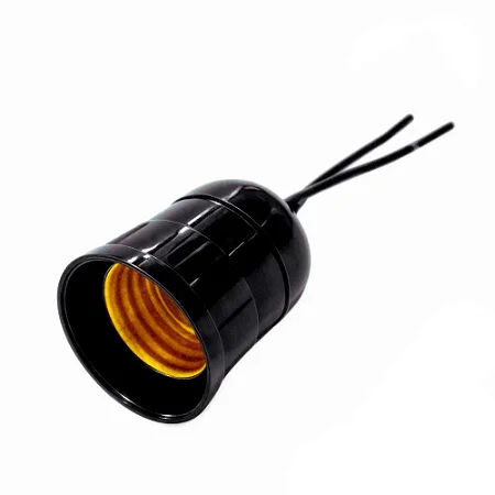 Soquete E27 Preto C/ Rabicho 2A Pc C/10Pc 1610Pct Ilumi