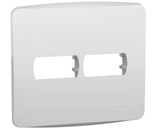 Placa 4X4 2 Modulos C/ Suporte Miluz 27520 Schneider