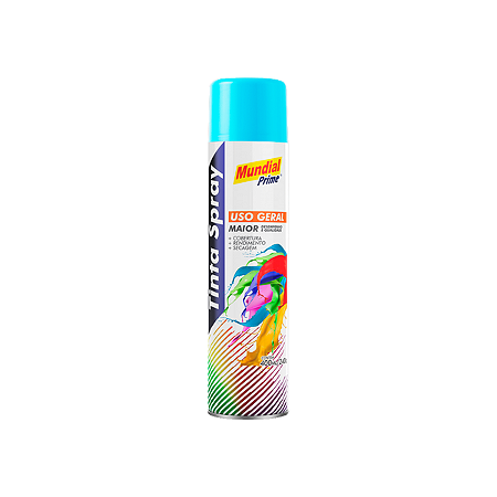Tinta Spray 400Ml Ug Azul Claro Mundial Prime