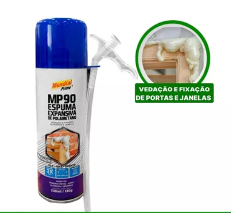 ESPUMA EXPANSIVA 140G/230ML MUNDIAL PRIME