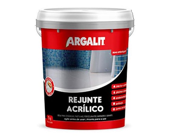 Rejunte Acrilico Platina 1Kg Argalit