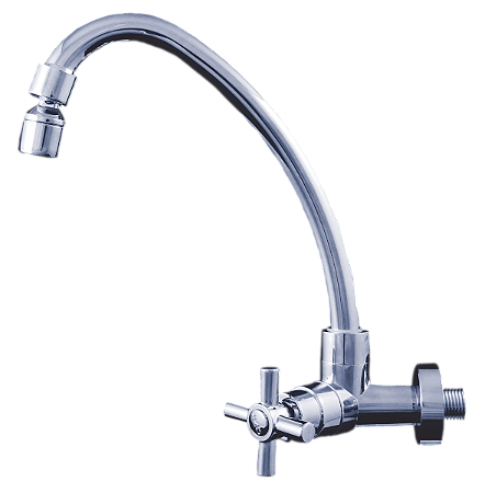 Torneira Parede Cruzeta Abs Cromada 1646 Civitt