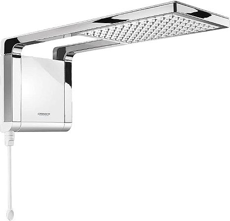 CHUVEIRO ACQUA STORM 220V BRANCO CROMADO 0057 LORENZETTI