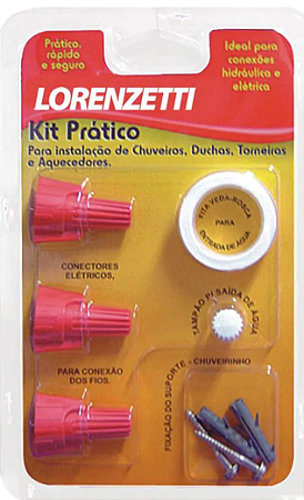 KIT PRATICO PARA INSTALAÇÃO CHUV/DUCHA/TORN 0040 LORENZETTI