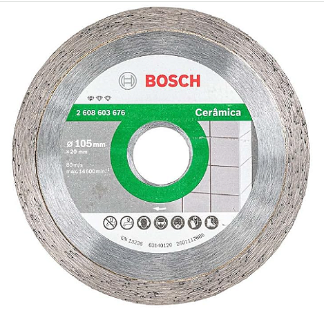 Disco Diamantado Liso 105Mm 3676 - Bosch