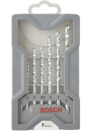 KIT BROCA CONCRETO 7 PEÇAS 7509 BOSCH