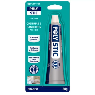 Silicone Acetico Branco 50G Zk102 Pulvitec
