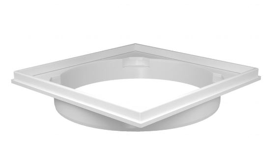 Porta Grelha Quadada Branca 100Mm Fortlev