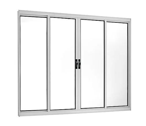 Janela 4F 100X150 Pop Branca Esquadrisol