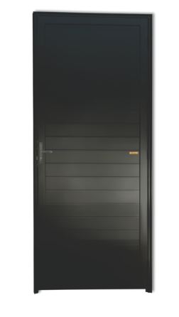 Porta Lambril Direita 210X80 Preta Esquadrisol