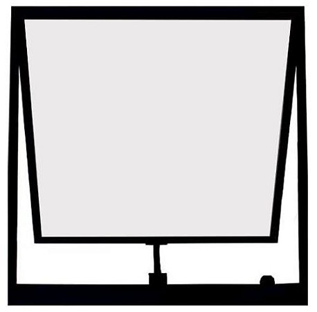 Bascula 1S 60X40 Preta Esquadrisol