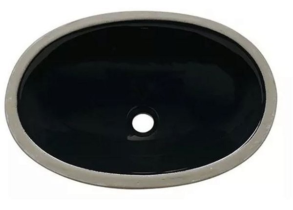 Cuba Embutir Oval 49X36 Preta Il612 Icasa