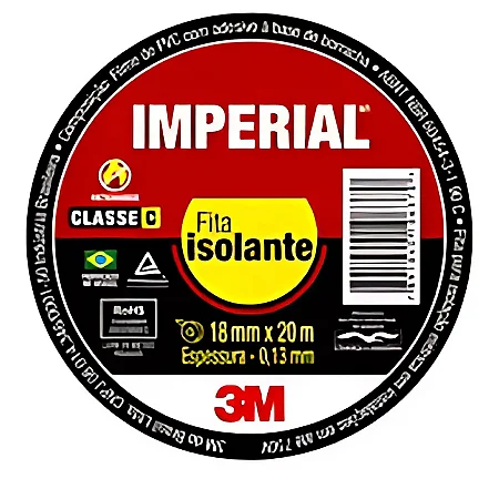 Fita Isolante Imperial 3M 20m x 18mm