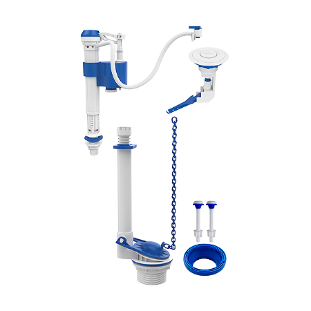 Kit Completo Mecanismo Universal CX Acoplada Branco Blukit