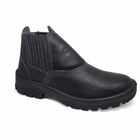 Botina Couro Elast Bidens Bico Plastico 44