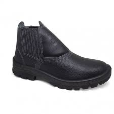 Botina Couro Elast Bidens Bico Plastico 41 Cartom