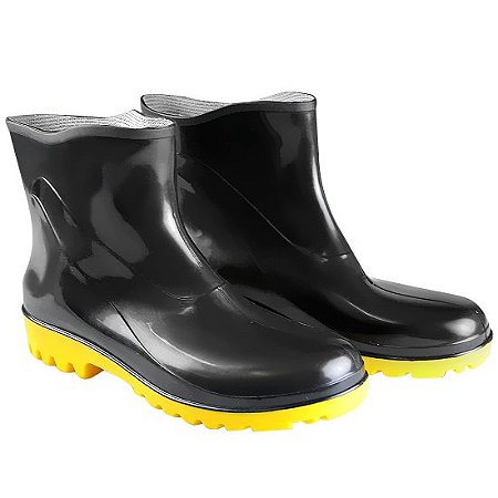 Bota PVC Preta Impermeavel 37