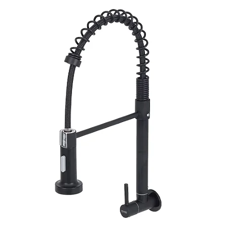 Torneira Gourmet Parede Preto Fosco Standard 5623 Civitt