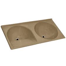 Tanque Duplo Marmore Sint 102X50 Marrom Imp T102Mi Decoralit