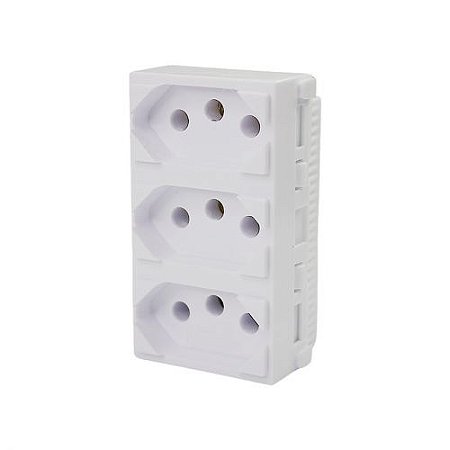 Modulo Tripla Tomada 10A 250V Monobloco I9 95123 Ilumi